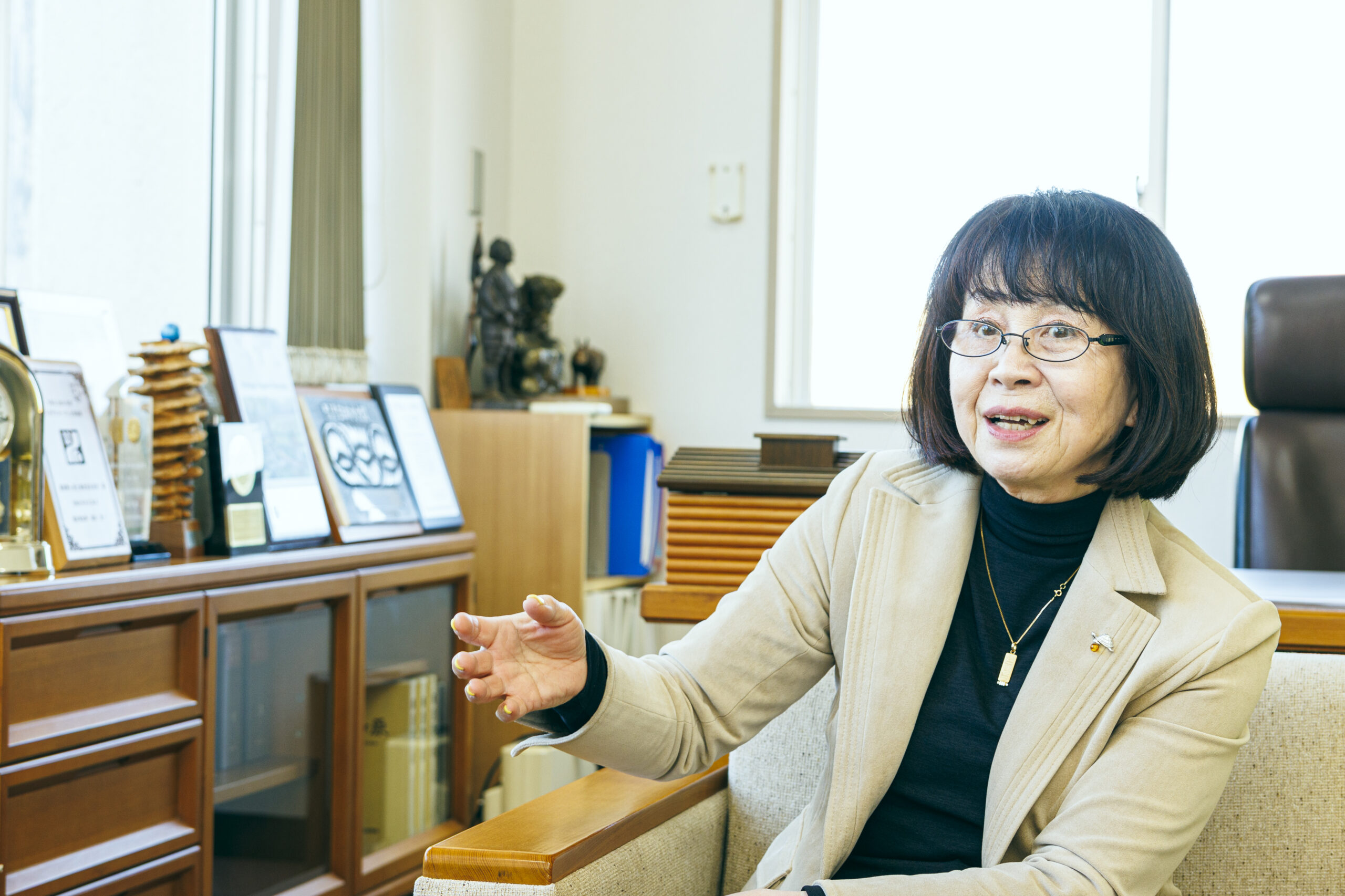 専務理事の星野恵美子さん