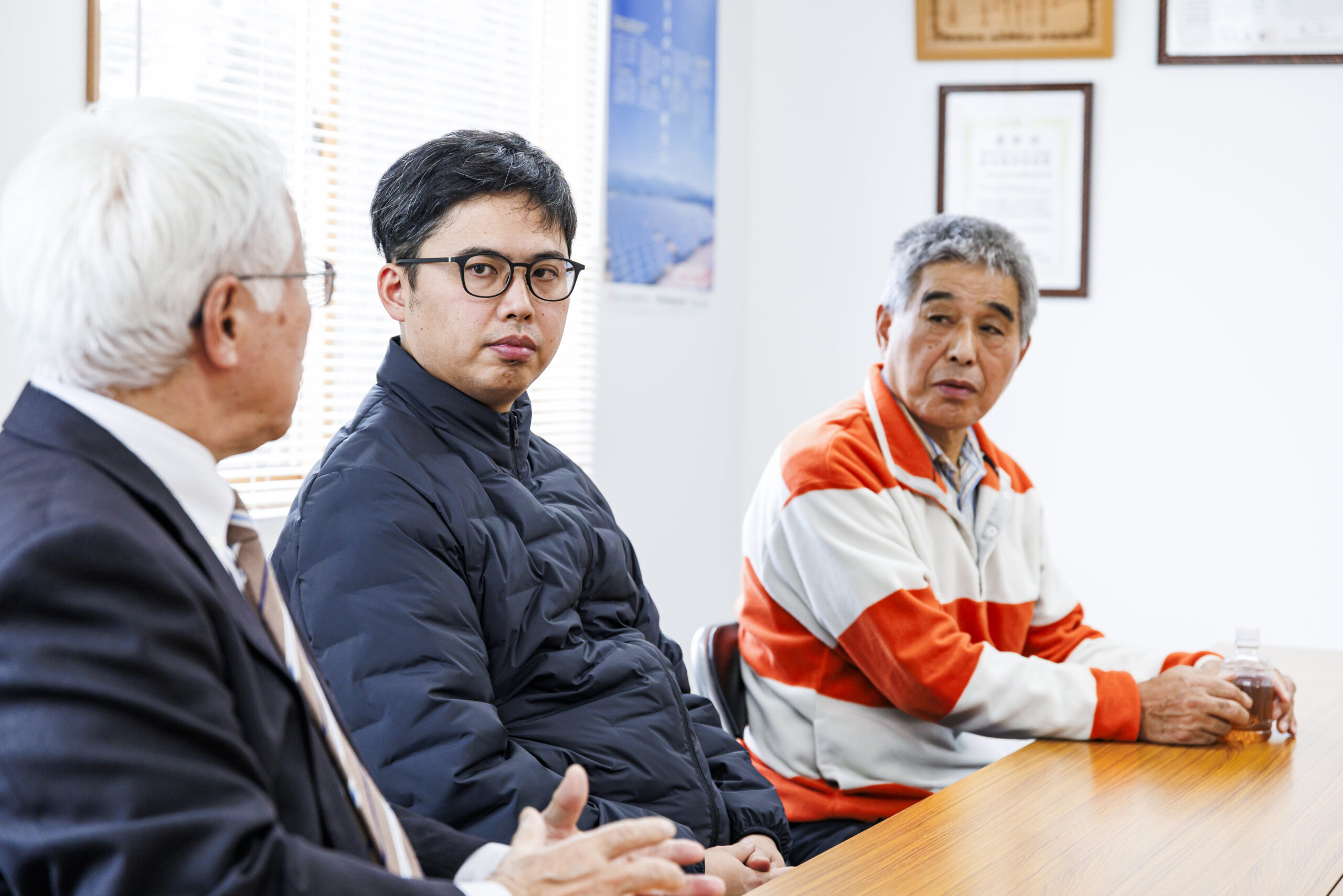 田中清さん、後藤博信さん、田中清人さんの対談風景