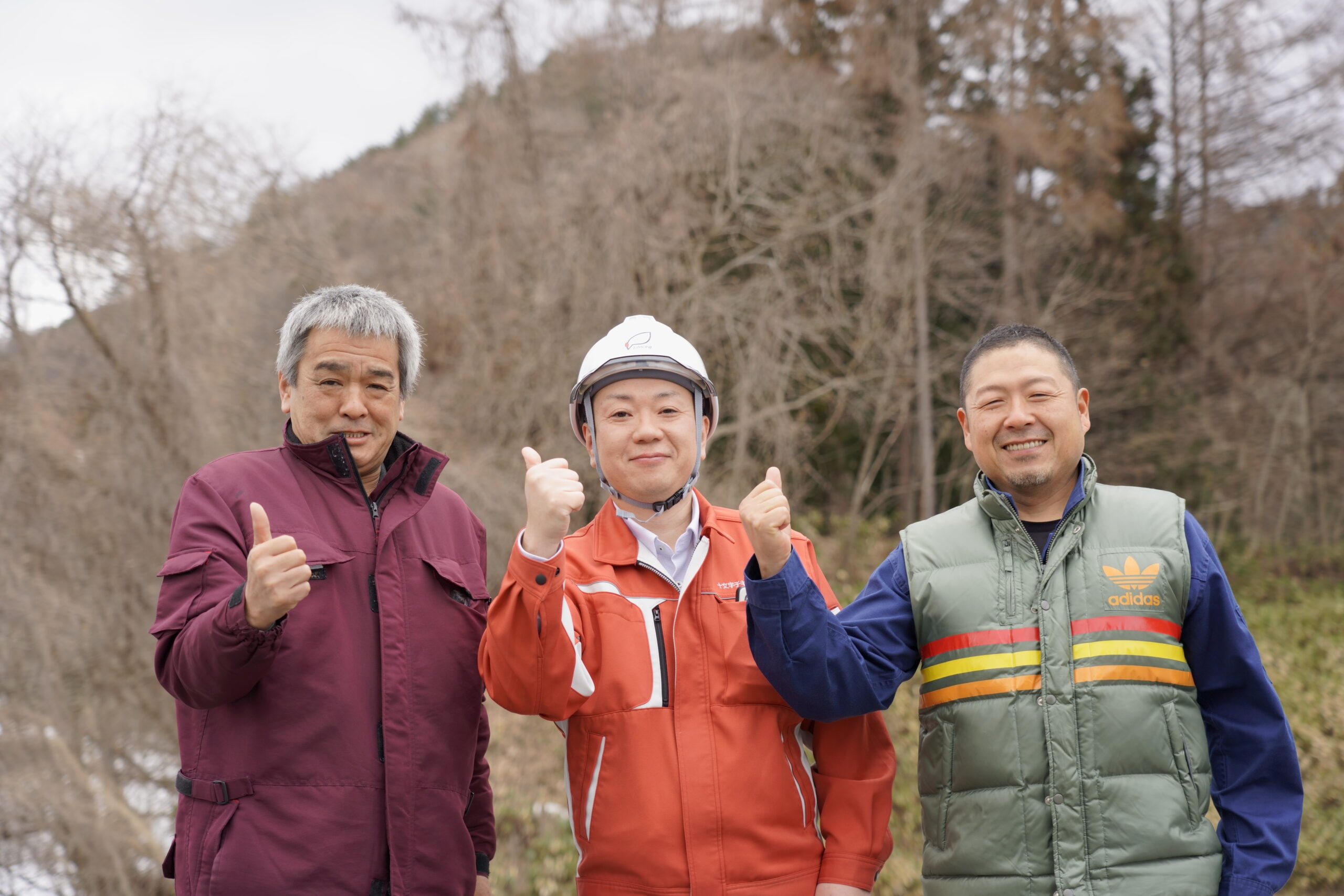 左から長川久男さん、松本圭由さん、小林正宗さん